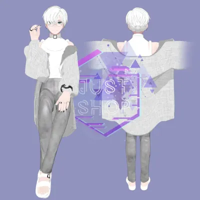 Cardigan & Crop T—shirt Set For Maki
