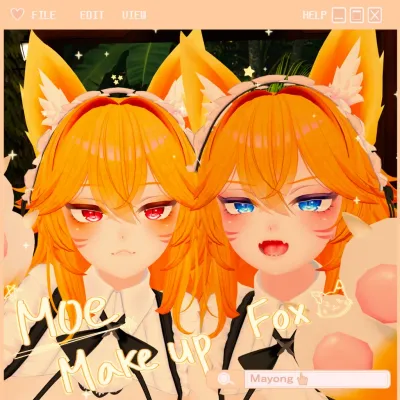 [Moe 萌] Fox face& body makeup texture (full set)