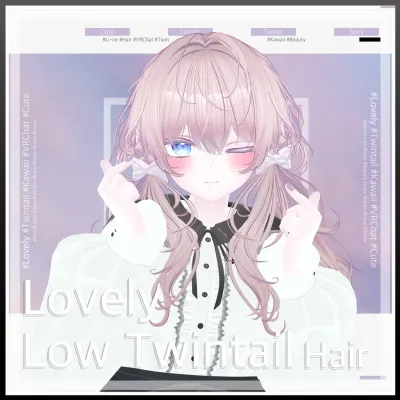 Lovely Low Twintail hair