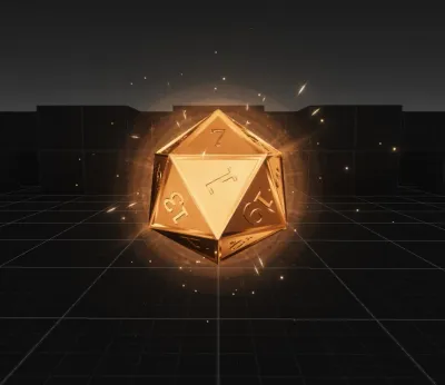 Gold Dice Springjoint Ball