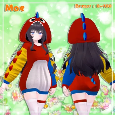 Dinosaur hood for Moe