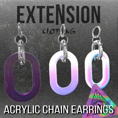 acrylic chain earrings