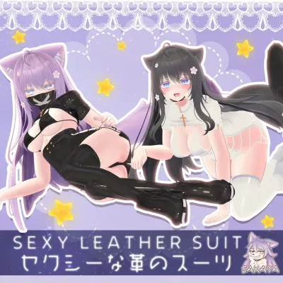 Moe Sexy leather suit