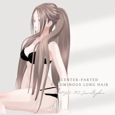 Center-Parted Voluminous Long Hair