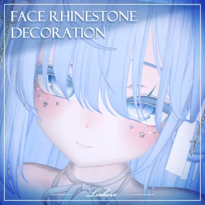 Face rhinestone decoration