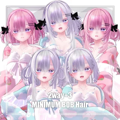 2way＋3 MINIMUM bob Hair