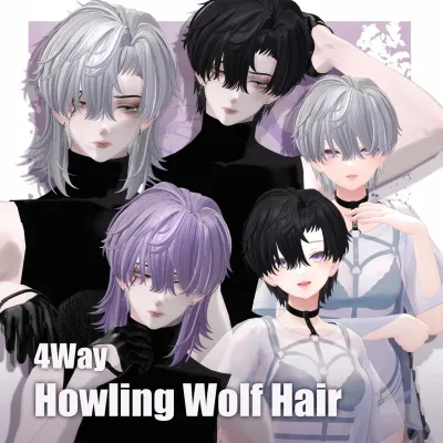 4way HowlingWolf Hair