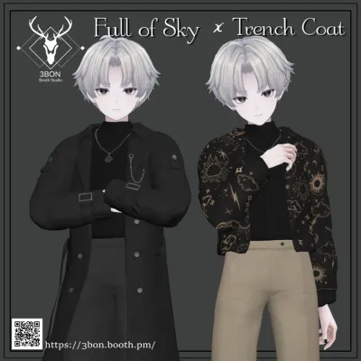 Full of Sky x Trench Coat (for head )