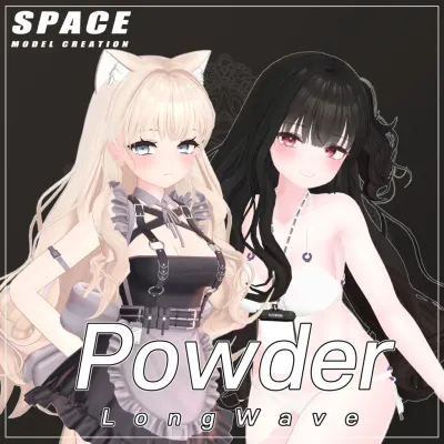 powder long wave hair v1.01