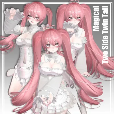 2Way Magical two side twin tail