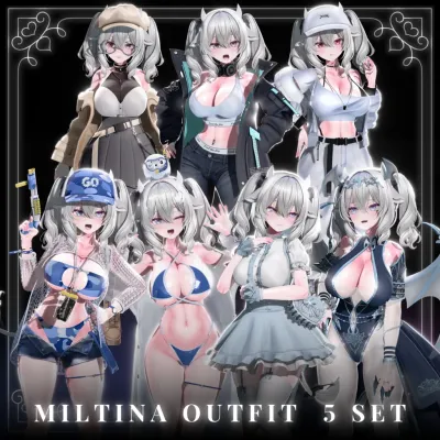 『ミルティナ-milltina(v1.01)-対応』outfit 5set