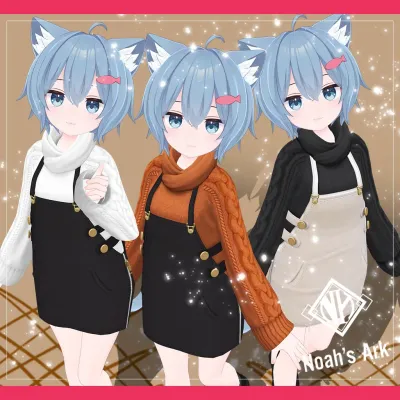 「ラスク」専用【3D衣装モデル】CaffeMocha（カフェモカ）