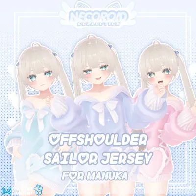 OFF SHOULDER SAILOR JERSEY FOR MANUKA