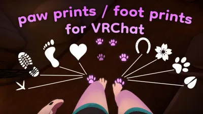 Paw print / foot print particle system