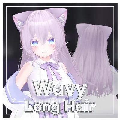 ウェーブロングヘア/ wavy long hair