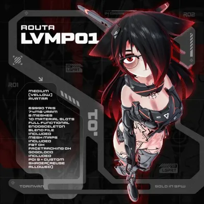 【３Dモデル】【LVMP01 Routa】【アバター】