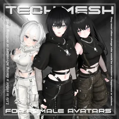 Tech Mesh (for Female avatars) 16アバター対応 #3BON