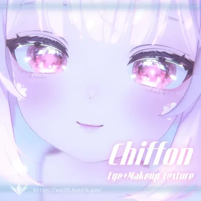 【Chiffon】Cherry Blossom Rain Eye Makeup Body texture Material[HD—PSD]