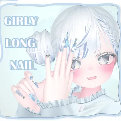 Manuka girly long nail tips 4 colors