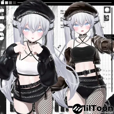 Chain leather outfit 【Sio対応】