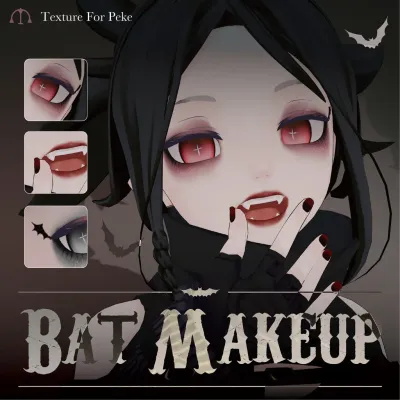 【Peke】BAT MAKEUP HappyHalloween