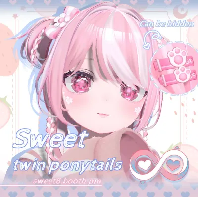Sweet twin ponytails