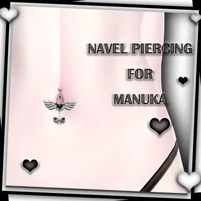 cute navel piercing for manuka