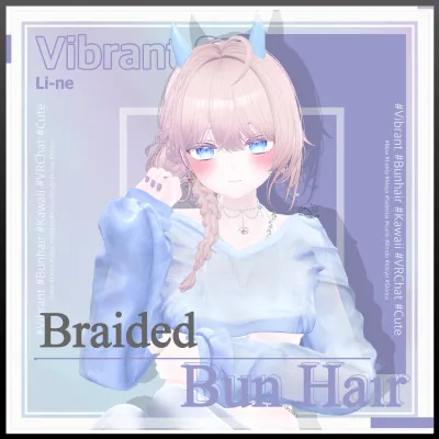 Line BraidedBun Hair