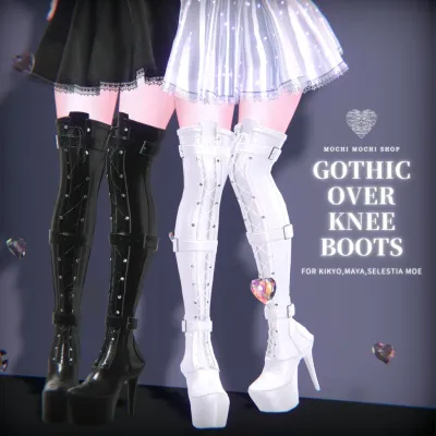 Gothic Over knee boots
